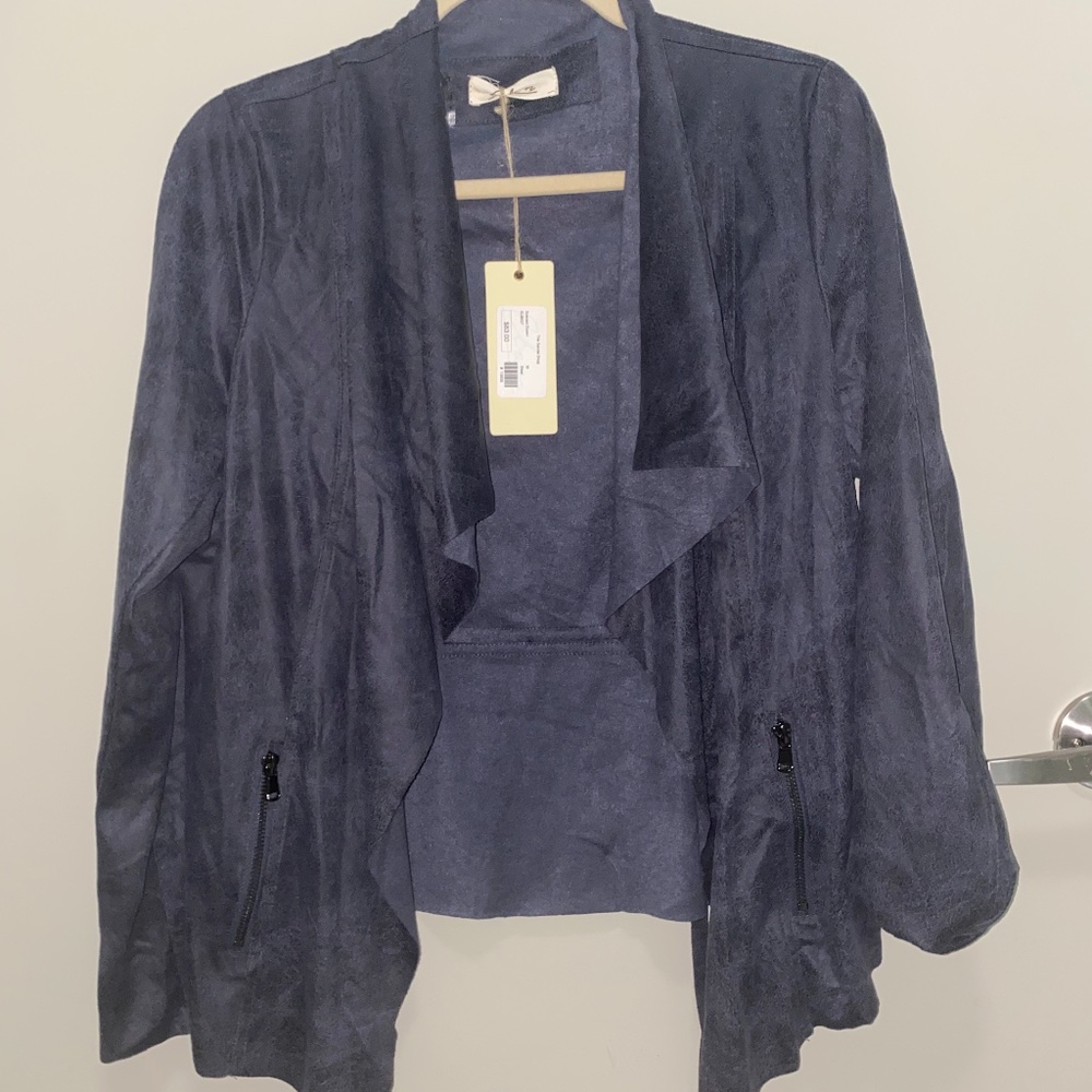 Suede cardigan/jacket